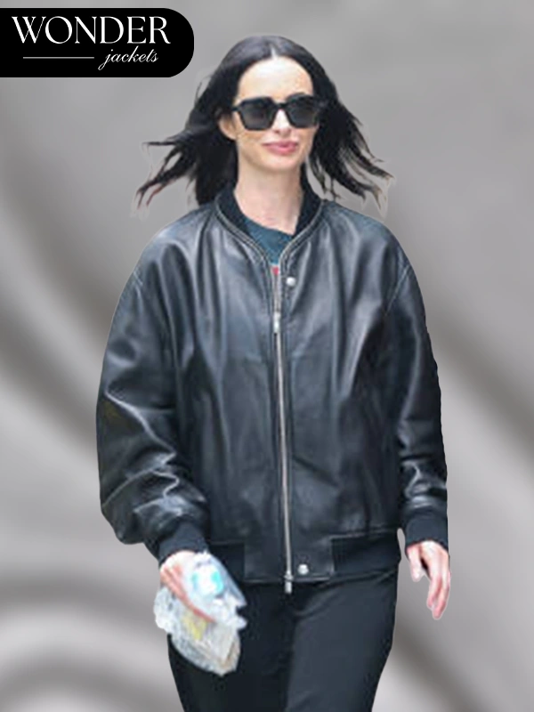 Hudson Square Krysten Ritter Black Leather Jacket