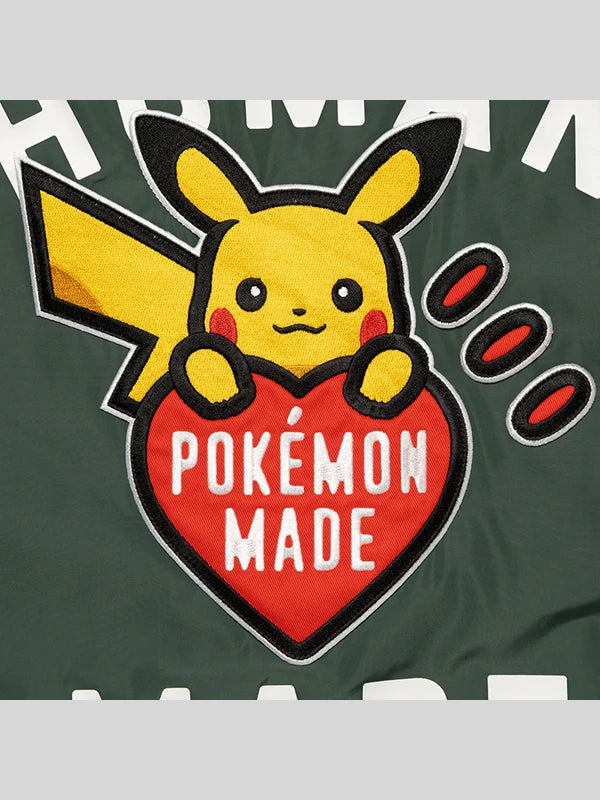 Human Made Pokemon Made Coach Jacket Green