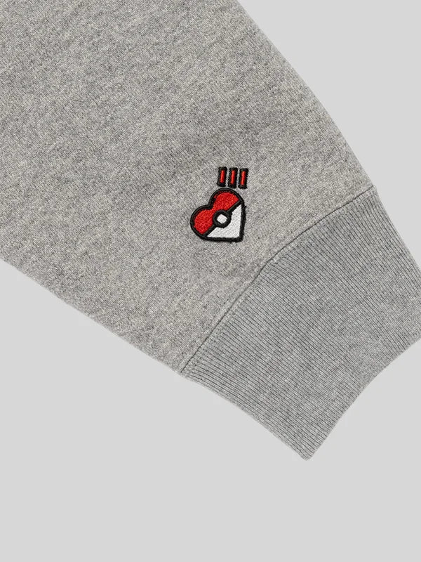Human Made Pokemon Made Hoodie Sweatshirt In Heather Grey