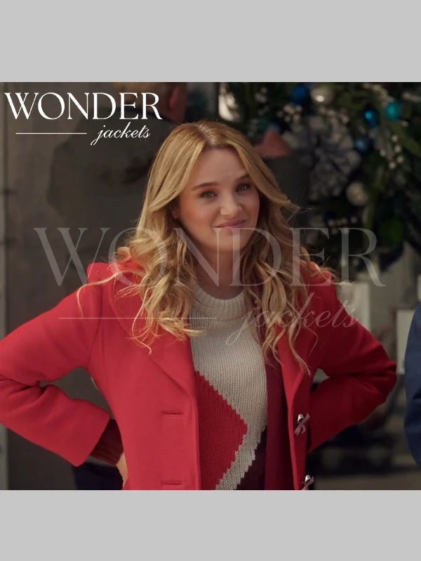 Hunter King Pink Wool Coat Holiday Touchdown A Chiefs Love Story
