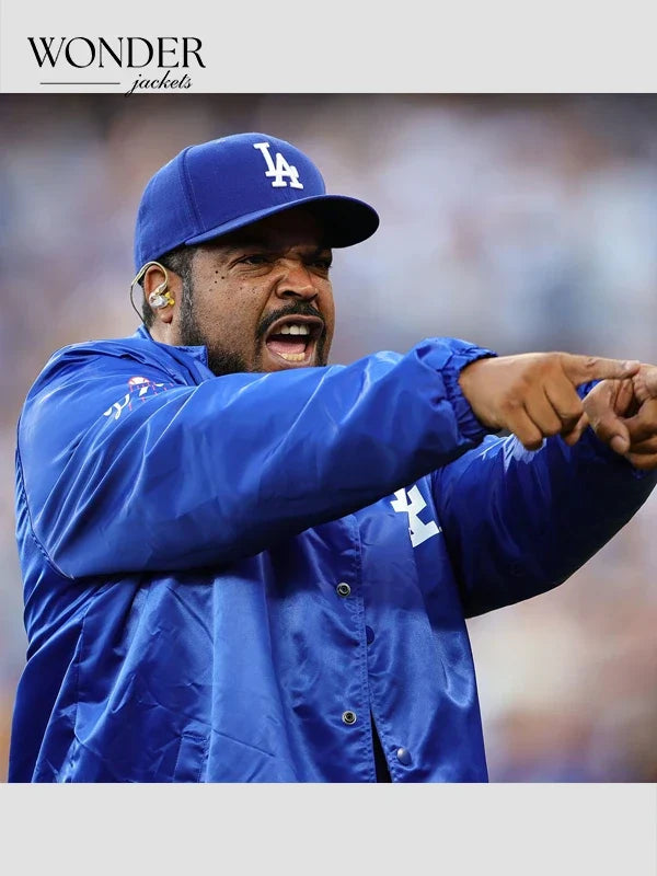 Ice Cube Dodgers Blue Coach Jacket