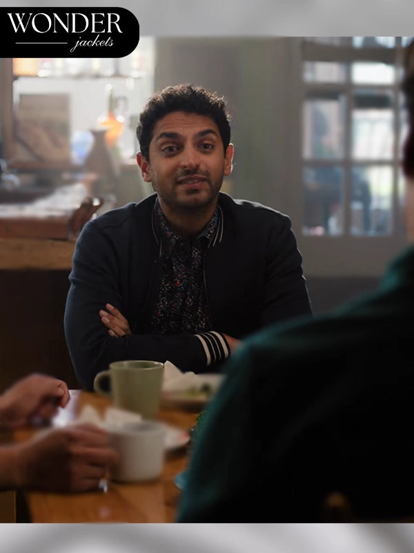Iconic Navy Blue Bomber Jacket from A Nice Indian Boy
