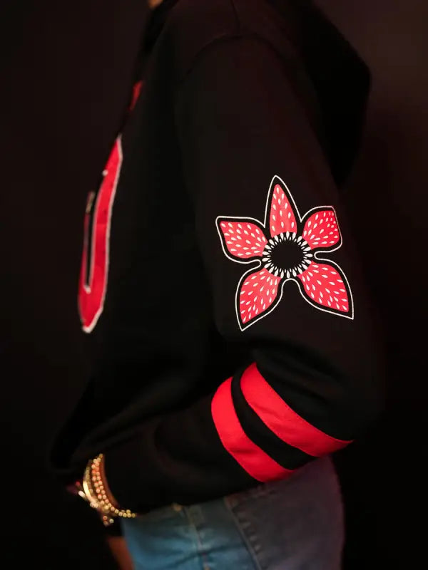 Indiana Fever Stranger Things Hoodie Black