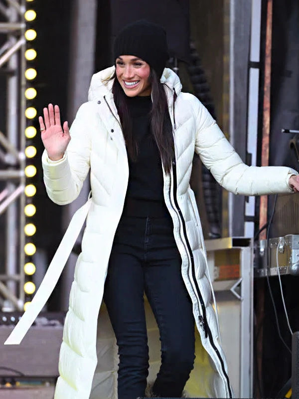 Invictus Games White Mackage Coat Meghan Markle