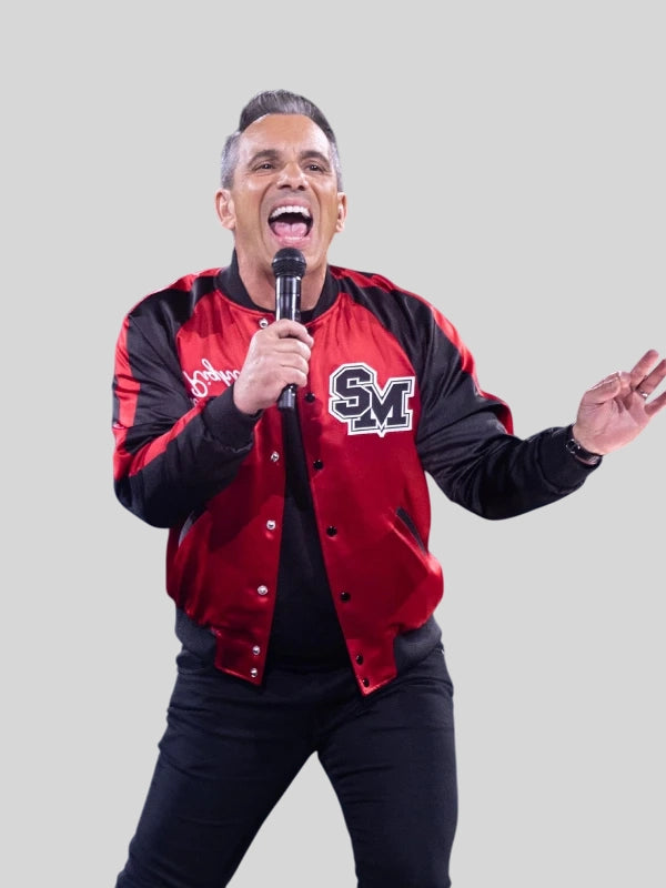 It Aint Right Sebastian Maniscalco Red Black Jacket
