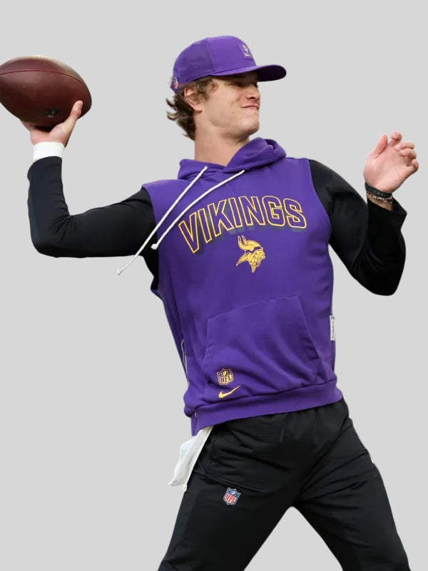 J.J. McCarthy Vikings Sleeveless Hoodie