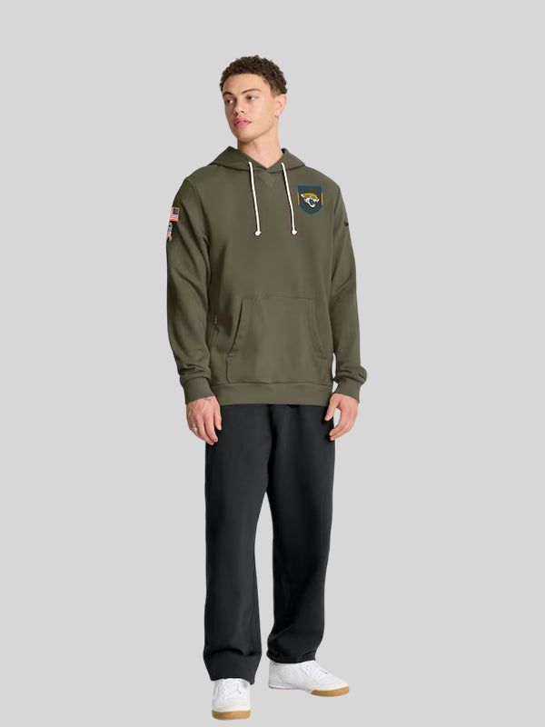 Jacksonville Jaguars Nike 2025 Salute to Service Hoodie Olive
