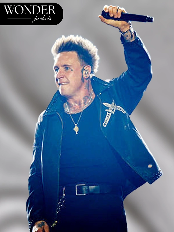 Jacoby Shaddix Band Papa Roach Black Leather Jacket