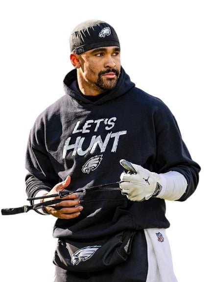 Jalen Hurts Philadelphia Eagles Let's Hunt Hoodie Black