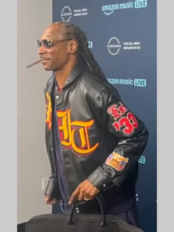 Jeff Hamilton Steelers Leather Jacket Snoop Dogg