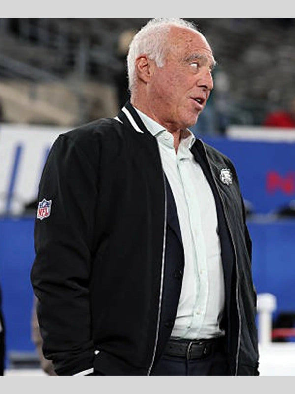 Jeffrey Lurie Philadelphia Eagles Sideline Black Jacket