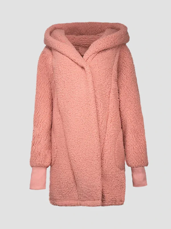 Jill Martin Breast Cancer Awareness Oversized Lounge Hooded Jacket Pink