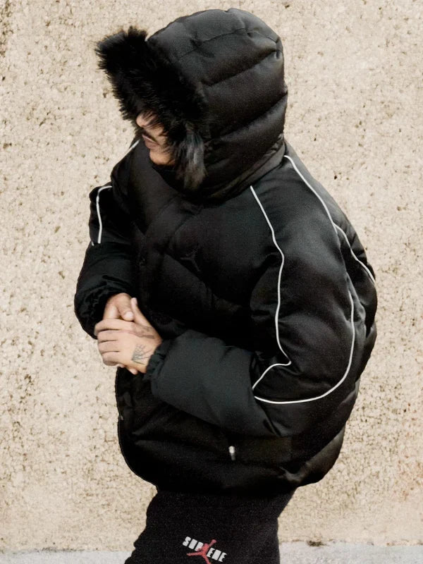 Jordan x Supreme Black Puffer Jacket