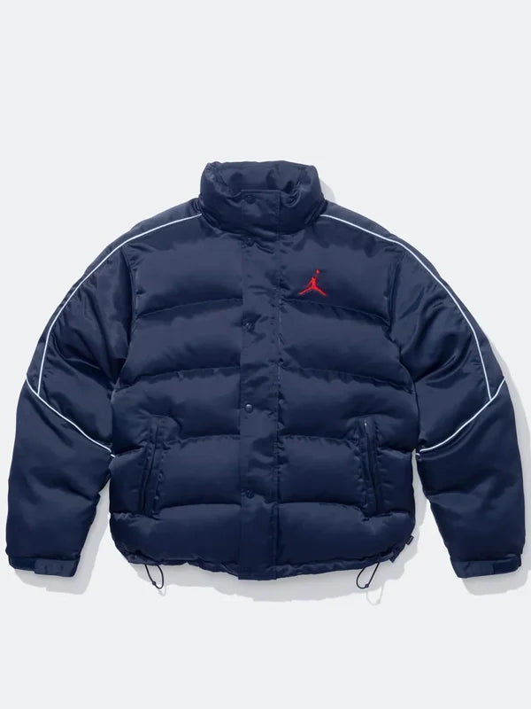 Jordan x Supreme Blue Puffer Jacket