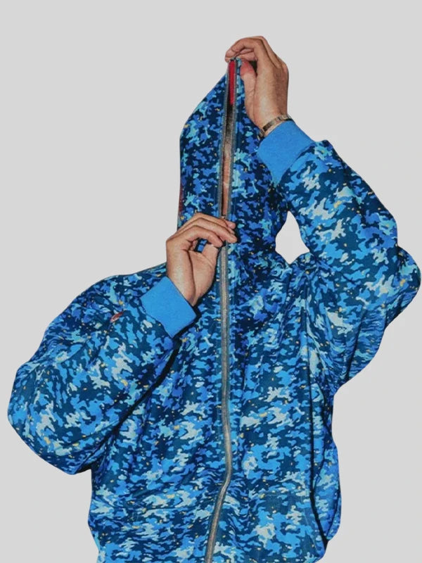 KITKAT Blue and Red Camo Hoodie