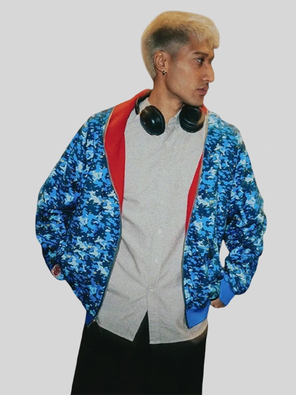 KITKAT Blue and Red Commuter Camo Hoodie