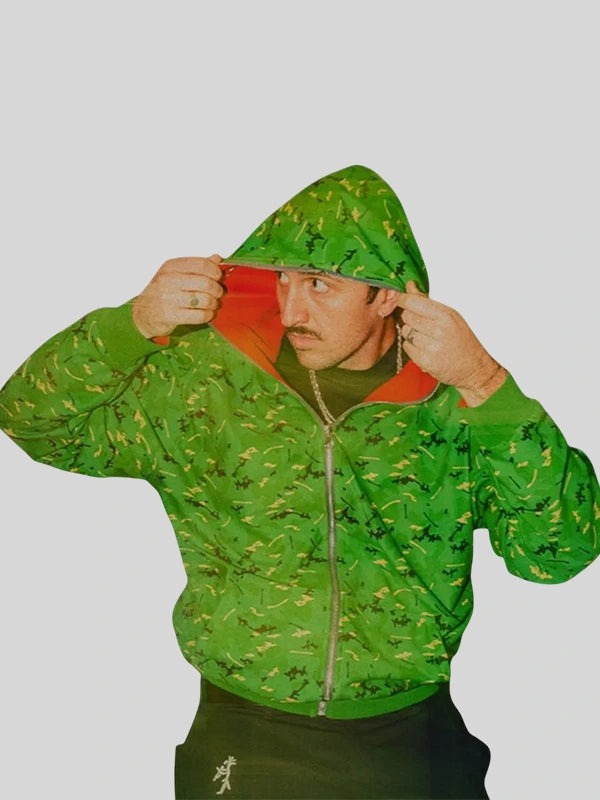 KITKAT Green and Red Camo Hoodie