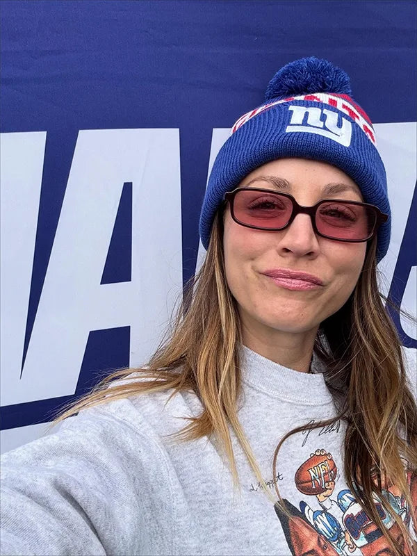 Kaley Cuoco Giants 2025 Game Sweatshirt