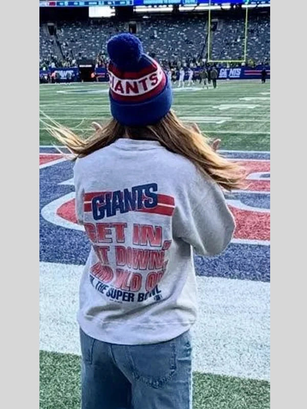 Kaley Cuoco Giants Caricature Sweatshirt