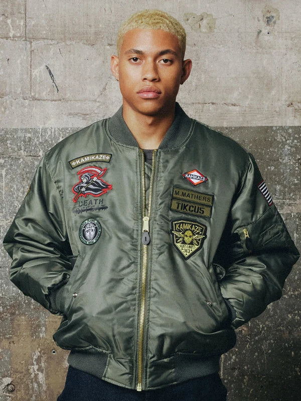 Kamikaze Pilot Bomber Jacket Green