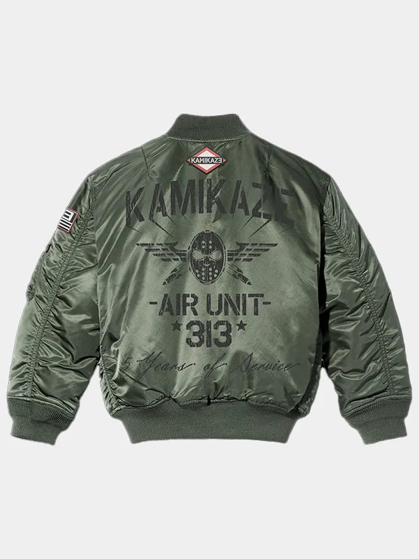 Kamikaze Pilot Green Bomber Jacket