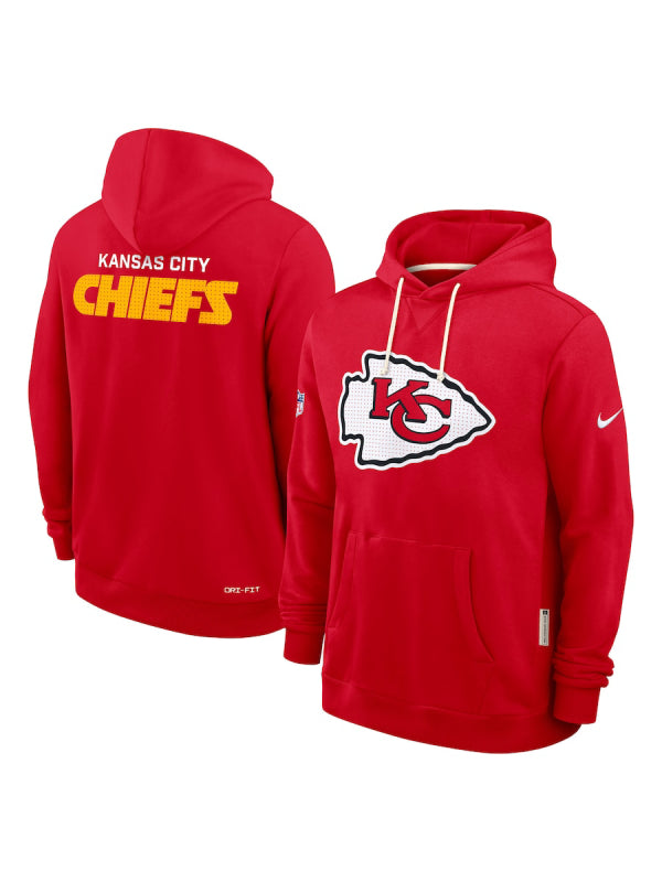 Kansas City Chiefs Nike Red Sideline Initial Home Hoodie
