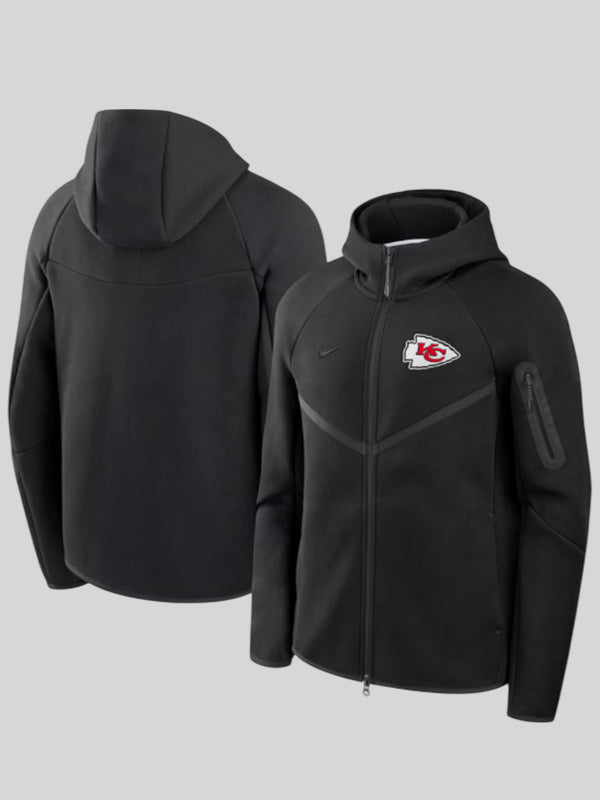 Kansas City Chiefs Nike Tech Fleece Windrunner Full-Zip Hoodie Jacket Black