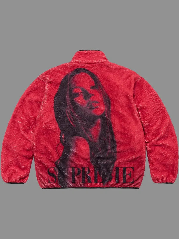 Kate Moss Fleece Supreme Jacket Red