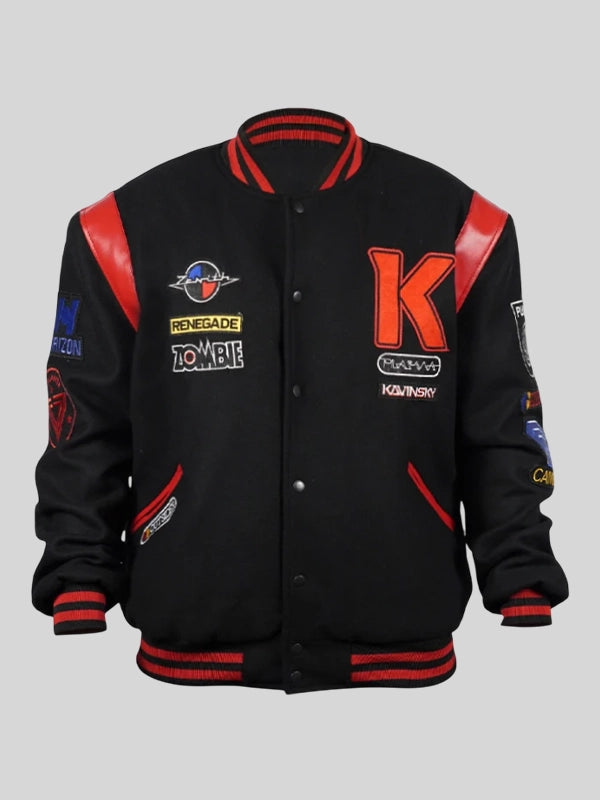 Kavinsky Reborn Varsity Bomber Jacket