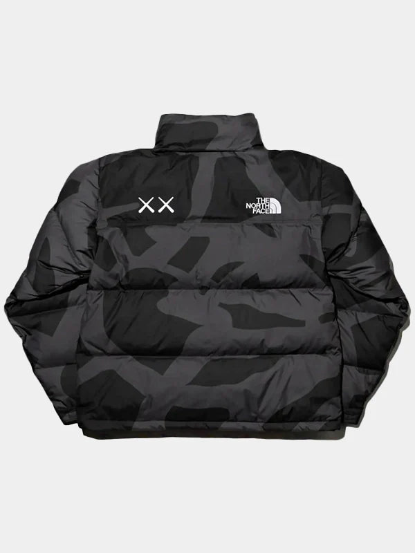 Kaws The North Face Retro 1996 Nuptse Black Puffer Jacket