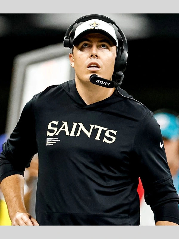 Kellen Moore Saint Sideline Black Hoodie T-Shirt
