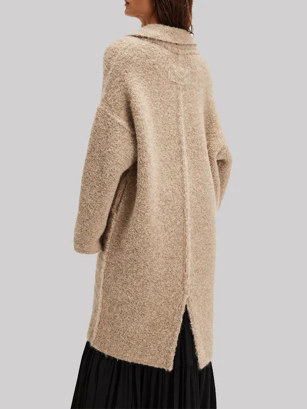 Kelsey Asbille Yellowstone We The Free Beige Wool Coat
