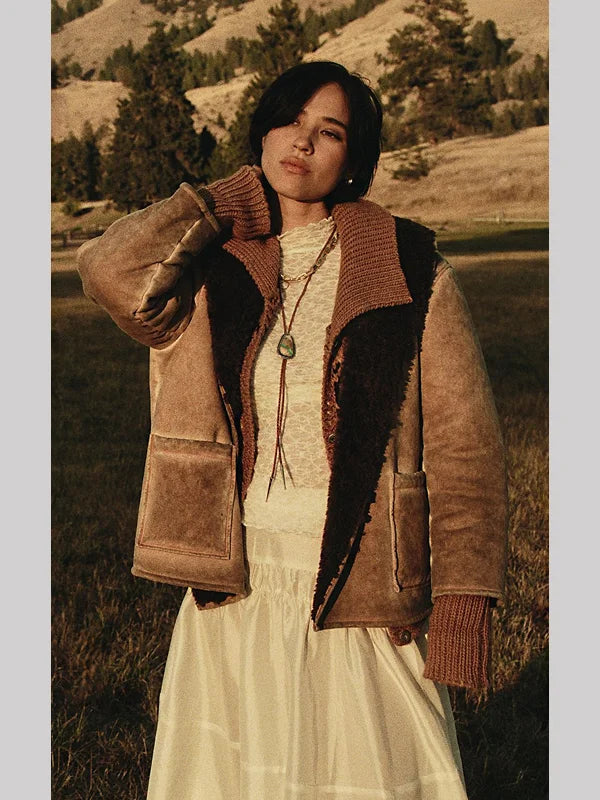 Kelsey Asbille Yellowstone We The Free Cammy Vegan Jacket