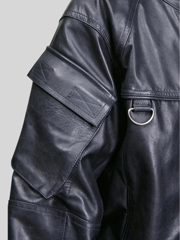 Kendrick Lamar Cards Leather Black Jacket