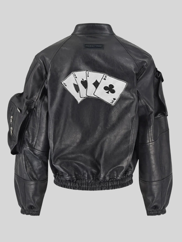 Kendrick Lamar Cards Leather Jacket