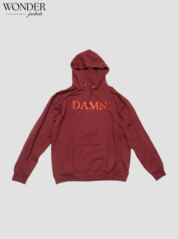 Kendrick Lamar DAMN Album Hoodie Maroon