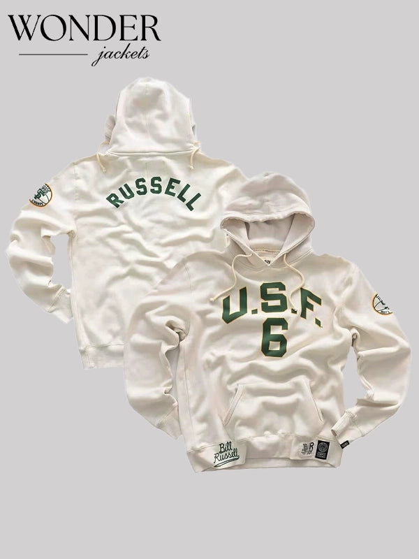 Kevin Garnett USF Bill Russell Hoodie White