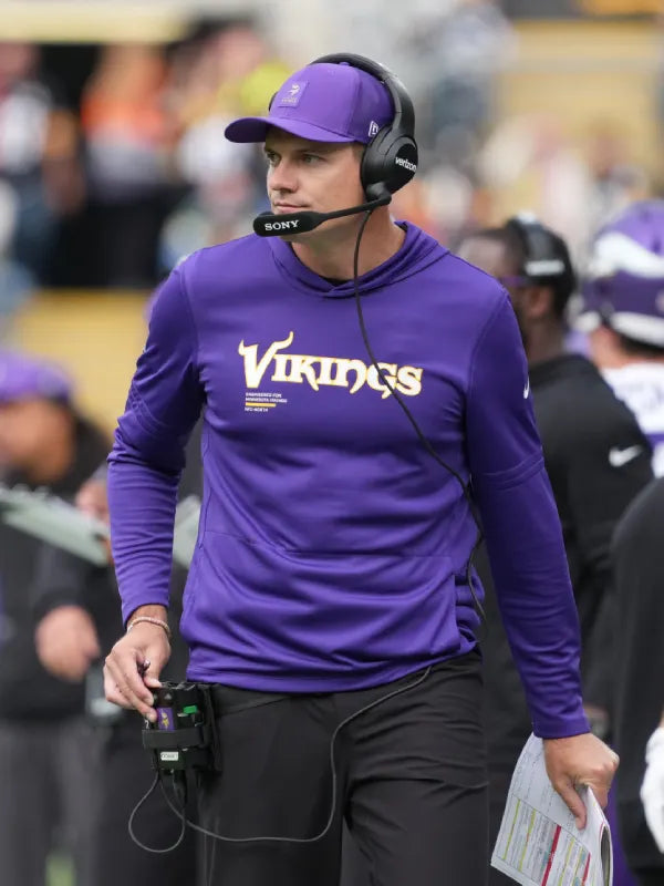 Kevin OConnell Vikings Long Sleeve Hoodie T-Shirt