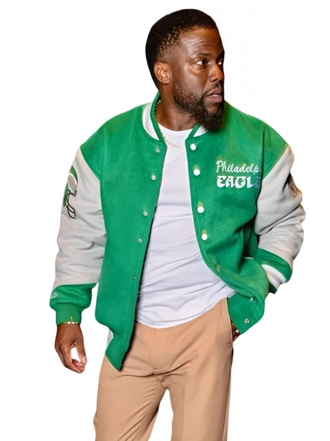 Kevin Hart Philadelphia Eagles Varsity Jacket