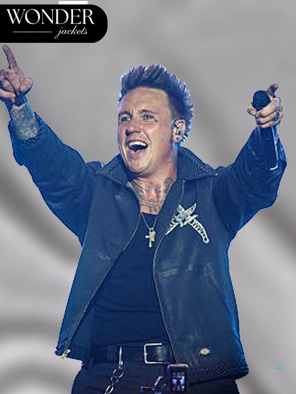 Kia Forum Performs Band Papa Roach Jacoby Shaddix Black Jacket