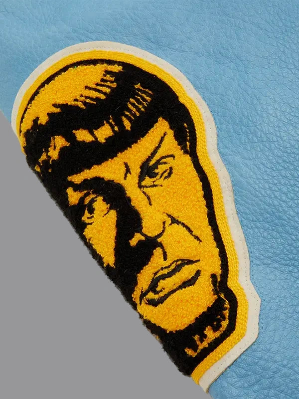 Kid Cudi Light Year Leather Varsity Jacket