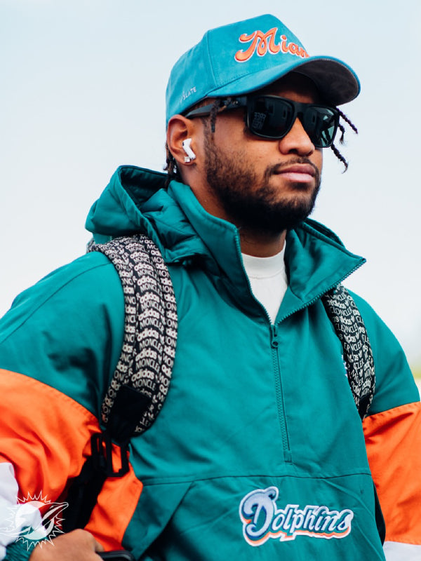 Kith Miami Dolphins Quarter Zip Starter Jacket