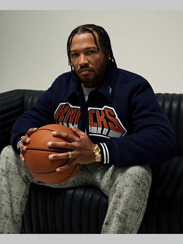 Kith New York Knicks Blue Varsity Jacket