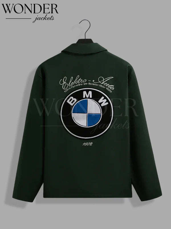 Kith for BMW Green Double Knit Coaches Jacket