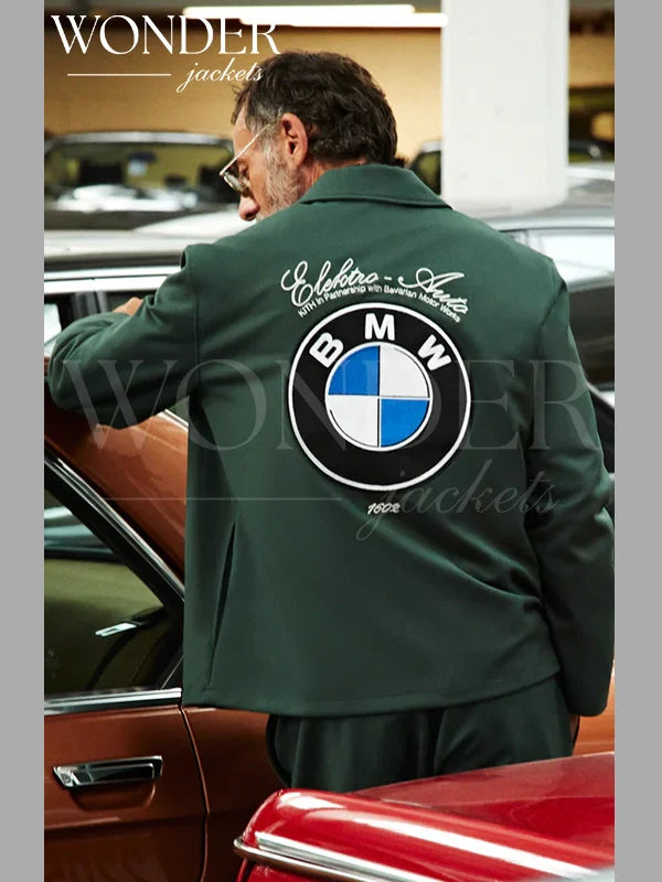 Kith x BMW Double Knit Coaches Jacket Green