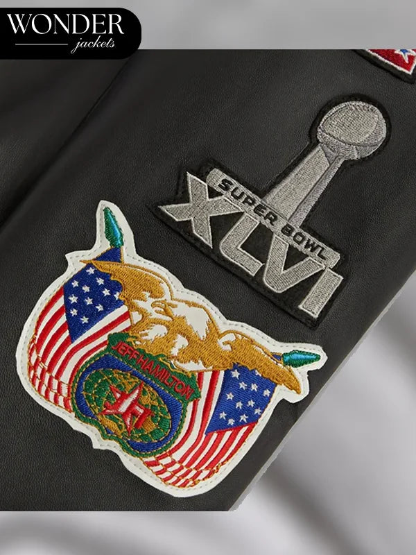 Kith x Jeff Hamilton for the NFL Leather Jacket