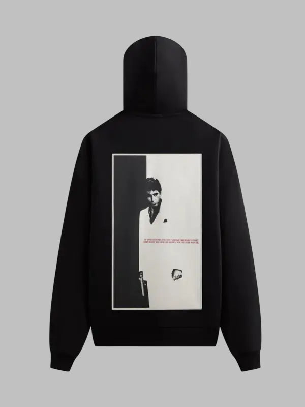 Kith x Scarface Tony Applique Nelson Black Hoodie