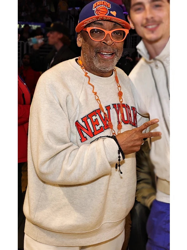 Knicks vs Lakers Game Spike Lee Sweatshirt