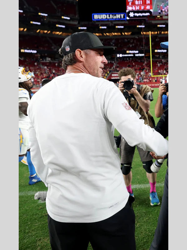 Kyle Shanahan 49ers Sideline Coach Long Sleeve Shirt