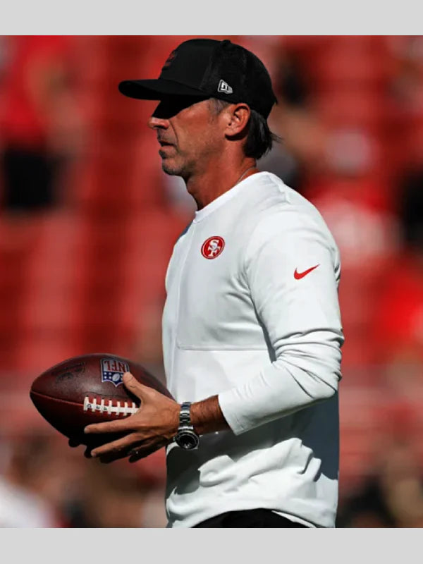 Kyle Shanahan Nike 49ers Sideline Coach Dri-FIT Long Sleeve Shirt
